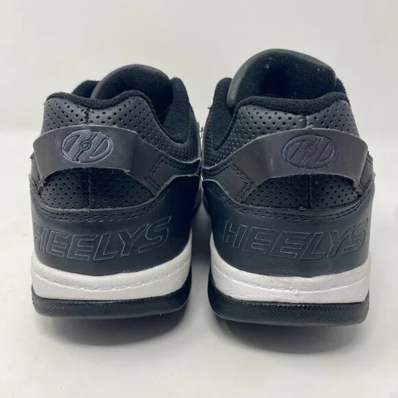 Heelys Voyager Skate Shoes - Size 4 Sneakers Black White Reflective HE100330M - Picture 6 of 14